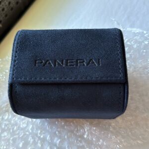 Panerai Blue Suede Watch Travel Case brand new direct from Panerai boutique